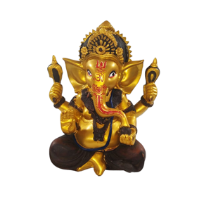 24 cm Crown Ganesh